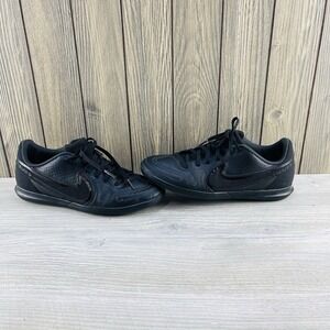 Nike Tiempo Legend 9 Mens Size 7.5 All Black Club Indoor Soccer Shoes DA1189-001